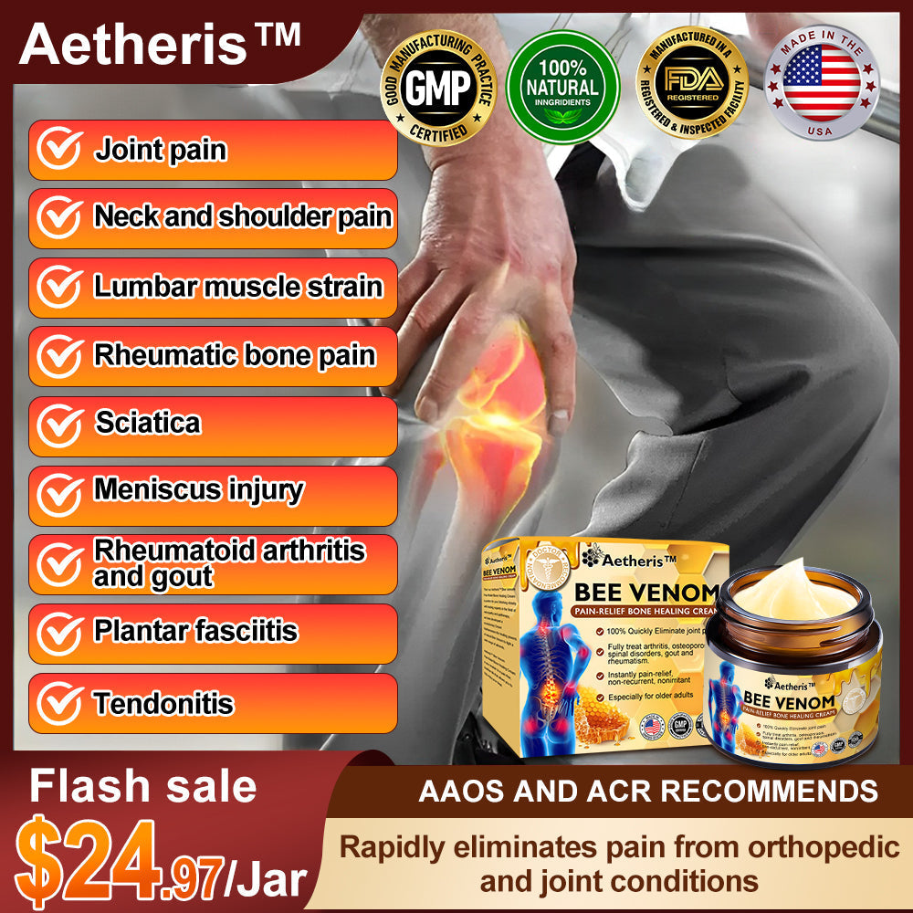 Official Store:Aetheris™ Bee Venom Instant Ultra Strength Pain Relief Therapy Cream(Specially for older adults & AAOS recommends)🔥